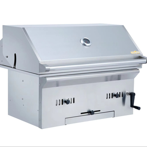 Bếp nướng than ngoài trời hiện đại bằng thép không gỉ cao cấp 32 inch, chống chịu thời tiết, đảo nướng BBQ có thể điều chỉnh chiều cao, số lượng đặt hàng tối thiểu thấp - Product Image 3