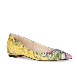 Snakeskin Pattern Women's <b>Flats</b> Dress Shoes <b>Pointed</b> <b>Toe</b> <b>Flat</b> Pumps Shoes Office School Girl Daily Life Slip-on Casual Shoes - Product Image 3