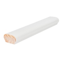 Main courante en pin apprêté blanc de style moderne pour la construction de maisons, rampe d'escalier en acier, pont et hôtel, application comprenant un support de main courante