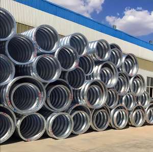 ราคาส่งขนาดเส้นผ่าศูนย์กลางที่แตกต่างกันเหล็กชุบสังกะสีท่อระบายน้ำเหล็กลูกฟูกท่อระบายน้ำสำหรับการก่อสร้างถนน - Product Image 6