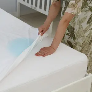 Queen-Size chống rệp chống thấm nước terry cotton nệm bảo vệ kháng khuẩn và chống nước trải giường