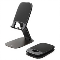 Support de téléphone universel ultra-fin, flexible et pliable, format de poche, compatible avec les coques épaisses, réglable en hauteur, portable pour le voyage