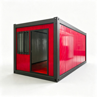 Casa Contenedor de Envío Tipo Ventana de 40 Pies, Casa Modular Prefabricada Portátil