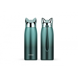 Boccetta elegante del bicchiere della bottiglia di acqua delle orecchie di gatto sveglie, tazza di viaggio inossidabile di Thermos di vuoto - Product Image 6