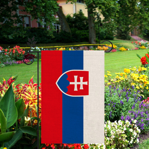 Best-seller Slovaquie Cour Jardin Drapeau Atmosphère Unique Décoration Peut Être Personnalisé 18*12 In - Product Image 2