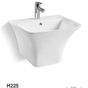 Lavabo de Cerámica para Montar en la Pared con un Solo Orificio H223 - Product Image 2