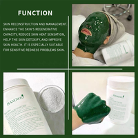 Masque Facial Cristallin aux Herbes et Vitamine C, Haute Qualité, Poudre de Spiruline, Anti-Âge, Hydratant, Apaisant, Soin Visage en Gelée, Vente Chaude, ODM/OEM