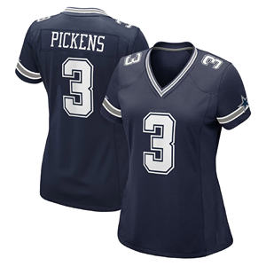 Jersey Wanita Gaya Baru Dallas City 4 # Prescott 3 #   Pickens 88 # Domba 17 # Jersey Sepak Bola Amerika Aubrey Jahitan - Product Image 2