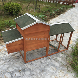 SDC021 Modern Eco-Friendly Wooden Chicken Coop Run Roof No Assembly Required Medium <b>Pet</b> Size Print Pattern All - Product Image 3