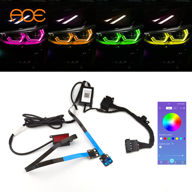 Error Free Plug and Play RGBW Color Changing LED DRL Module for BMW X3 X4M G01 G03 G08 F98 F97 IX3