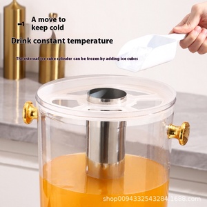 เครื่องจ่ายเครื่องดื่มทำจากสเตนเลสสตีลเครื่องจ่ายเครื่องดื่มแบบทาวเวอร์เบียร์พลาสติก8L ทองอุปกรณ์จัดเลี้ยงเชิงพาณิชย์สุดหรู - Product Image 5