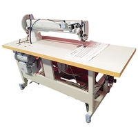 Machine à coudre industrielle domestique à grande vitesse, à aiguille simple, avec table, en matériau épais et robuste