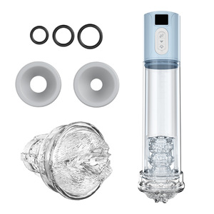 Digitaler Vibrations-Masturbator mit Display, elektrischer Unterdruck-Penispumpe, wasserdichter Trainer, Airplane Cup, Sexspielzeug für Männer - Product Image 4