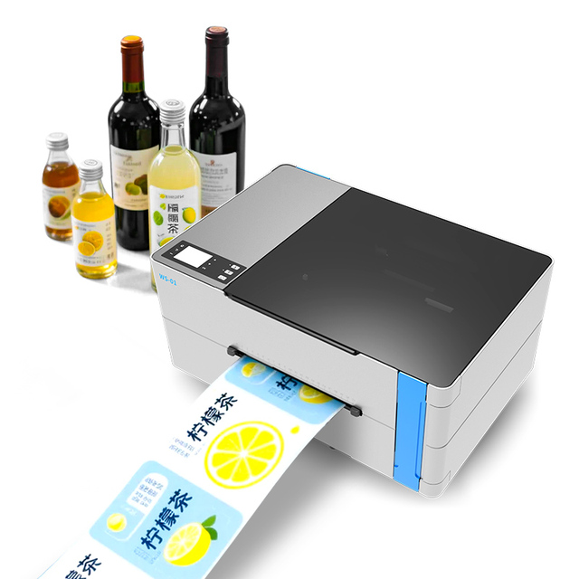 DMX Color Barcode A4 210mm Label Printer Machine Food Bottle Package Sticker Printer Color Label Printer for Food Beverage