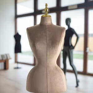 BBL Vestido de mujer Forma Maniquí Chica sexy Tamaño Caderas grandes Busto Señora Medio cuerpo Curvy Torso femenino Soporte dorado - Product Image 2