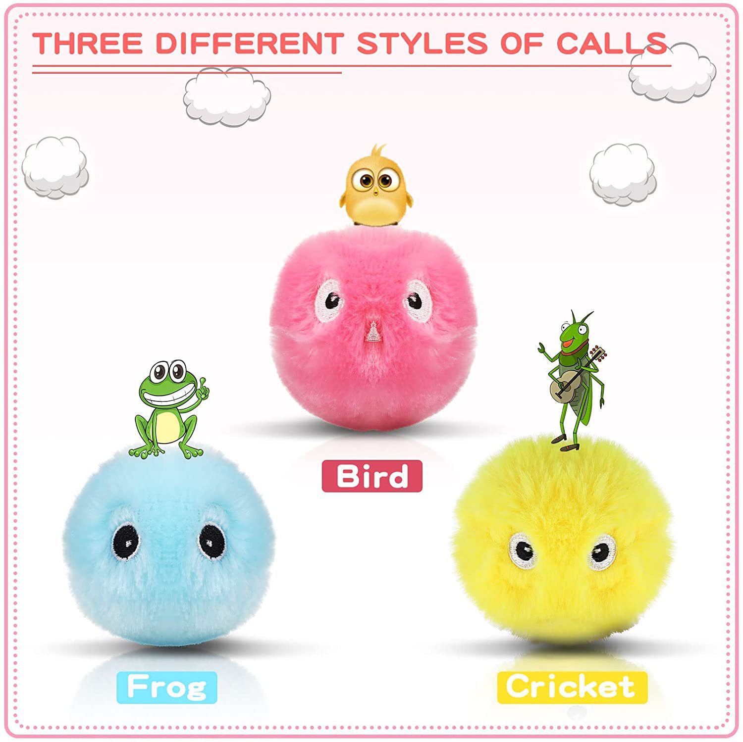Three Plush Calling Balls