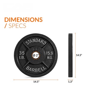 Training Gym <b>Weight</b> Lifting CPU Bumper Plates Change Plate Type for Effective Gym Workout - Product Image 4