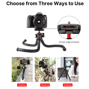 <span class=keywords><strong>Nice</strong></span> Ulanzi MT 33 Flexible Octopus Trépied Téléphone Caméra 2in1 Conception Trépied avec Support de Téléphone Côté Froid Chaussure pour caméra Pour <span class=keywords><strong>Tiktok</strong></span> - Product Image 3