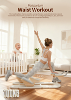 Équipement de fitness le plus populaire pour la maison, en ABS blanc, ergonomique, léger, étanche, avec ceinture ajustable et détachable, idéal pour l'entraînement post-partum