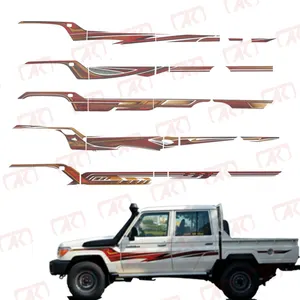 รถสติกเกอร์สติกเกอร์ร่างกายเอวStipeสติกเกอร์สําหรับToyota Land Cruiser 70 Series LC70 LC71 LC75LC76 LC78 LC79