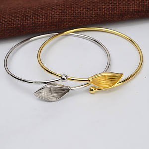 Han DIY Handmade S925 <b>Silver</b> Leaf Hollow Elastic <b>Bracelet</b> Ring Women's 6-7 <b>Pearl</b> Hollow Support Accessories Fashionable 505 - Product Image 4