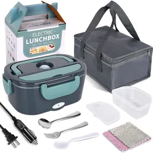 Wholesale Oem Multifunctional Food Warmer Portable Stainless Steel Double Layer Electric Lunch Box