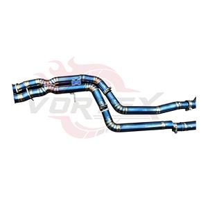 ระบบท่อไอเสียแบบเต็มระบบ Vortex Premium Grade Gradient Blue Titanium Valvetronic ประสิทธิภาพสูง เชื่อมด้วยวิธี TIG พร้อมปลายท่อแบบ Quad สำหรับ M2 F87 - Product Image 4