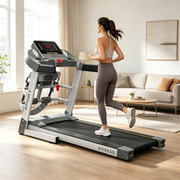 Tapis de course électrique portable pliable pour la maison et la salle de sport, avec contrôle par application intelligente, faible bruit et écran LED