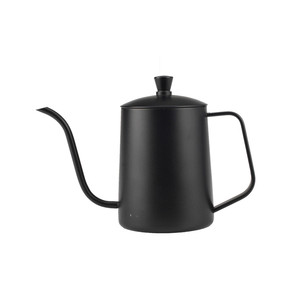 Bouilloire à café en acier inoxydable noir mat de 600 ml avec bec verseur fin pour barista à domicile - Product Image 1