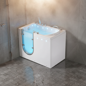 <span class=keywords><strong>Baignoire</strong></span> accessible de luxe légère <span class=keywords><strong>pour</strong></span> personnes <span class=keywords><strong>âgée</strong></span>s avec accès par <span class=keywords><strong>porte</strong></span> latérale, fonction de massage et ensemble de robinetterie cinq pièces - Product Image 6