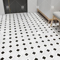 Mosaïque de carreaux de sol en marbre naturel moderne, décoration de luxe, crédence de cuisine, mosaïque de marbre pour la décoration de la maison