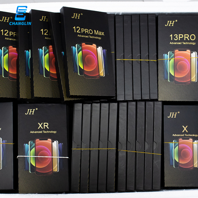 JH Oled Display for iPhone 15 14 13 12 11 Pro X Xs Xr Mobile Phone LCD Display Pantalla