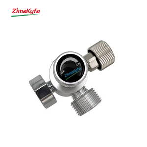 Soda Metal Filling <b>Adapter</b> W21.8-14 to Tr21-4 CO2 Gas Cylinder Tank Adaptor Connector Kit with 3KPSI Gauge and Bleed Valve - Product Image 3
