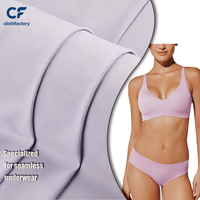 Second Skin Soft 66% Nylon 34% Spandex 160GSM Hochelastischer 4-Wege-Stretch Doppelseitig Gestrickter Stoff für Nahtlose BHs und Bademode