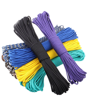 Camping Langlebige Nylon-Fallschirmschnur 30m 7-Strang 4mm Geflochten Doppelschichtig Tarnfarben Zhonzi PR01 Universell Alle Jahreszeiten 5 Personen