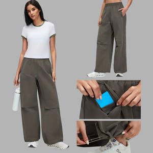 Nuovi <span class=keywords><strong>Pantaloni</strong></span> Cargo da <span class=keywords><strong>Donna</strong></span> a Vita Alta, Gamba Dritta, Vestibilità Ampia, Resistenti all'Acqua, per Escursionismo, <span class=keywords><strong>Trekking</strong></span>, Arrampicata e Casual - Product Image 1