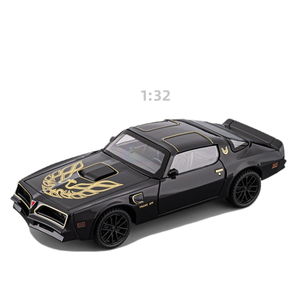 <span class=keywords><strong>Voiture</strong></span> en métal 1:32 moulé sous pression classique Pontiac <span class=keywords><strong>Fire</strong></span> <span class=keywords><strong>bird</strong></span> avec son et lumière Pullback Door Open Alloy Car Model display gift toy car - Product Image 1