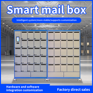 इलेक्ट्रॉनिक लॉक मल्टी-डोर क्लस्टर डिजाइन के साथ कस्टम स्टील अपार्टमेंट मेलबॉक्स - Product Image 3