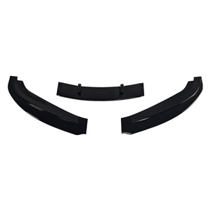 Bmw E90 Front Splitter Lip 3 Section Glossy Black Abs For 2005 2008 Standard <b>Model</b> - Product Image 5