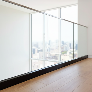 Rampe en verre moderne sans cadre pour extérieur, balustrade en verre pour balcon, garde-corps pour ferme, appartement, cour - Product Image 1