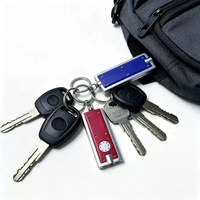 Senter LED Mini Carabiner Isi Ulang Gantungan Kunci 500LM Tahan Air Aluminium EDC Light Grosir Logo Kustom