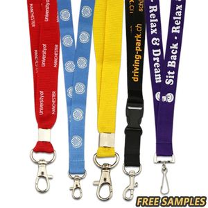 Vente directe usine : Grossistes de lanières promotionnelles en nylon, réglables, imperméables, avec logo personnalisé imprimé en sérigraphie, en gros et à prix abordable - Product Image 1