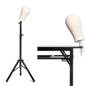 Populaire Tête de Mannequin Avec Trépied Toile Support de Tête Avec L'insertion D'aiguilles - Product Image 4