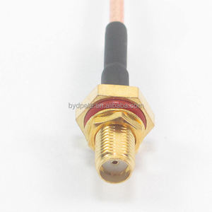 新着<span class=keywords><strong>SMA</strong></span>メスバルクヘッド<span class=keywords><strong>CRC9</strong></span>オスRG316クイックデリバリー銅通信ケーブル50オームピッグテール銅 - Product Image 5