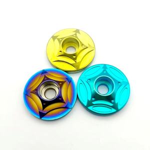 सीएनसी ग्रेड5 रंगीन मोटरसाइकिल संशोधन टाइटेनियम हैंडल बार एंड कैप कवर प्लग नट वेटेड बैलेंस्ड टर्मिनल - Product Image 2