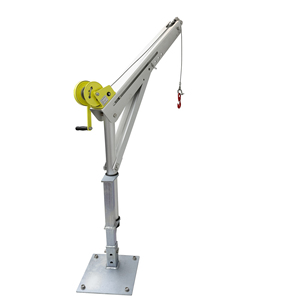 迷你悬臂起重机小型折叠式电动起重机升降机，用于阳台船皮卡拖车船用车顶 - Product Image 1