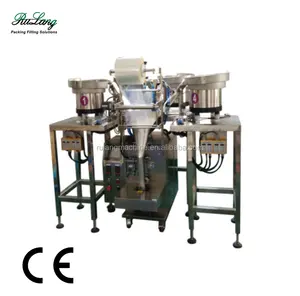Nut hardware counting packing machine vertical screw counting effervescent tablet counting bag packing machine