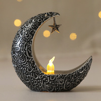 Ramadan Mubarak décoration LED veilleuse Table ornements Eid lune étoile bougie lampe musulman Ramadan décorations pour la maison