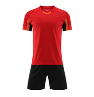 Maillot de football pour hommes en gros, manches courtes, respirant, séchage rapide, polyester/nylon 160g, toutes saisons