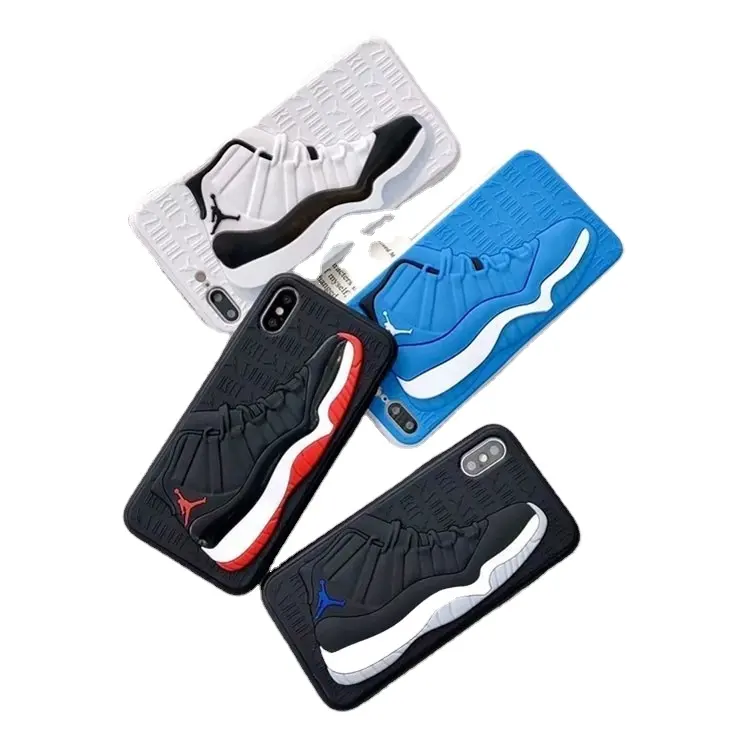 3d Luxury Designer Sneakers Silicone Football Shoe Wholesale Cell Phone Case For iphone 11 12 13 Pro MAX 7 8 Plus XS XR